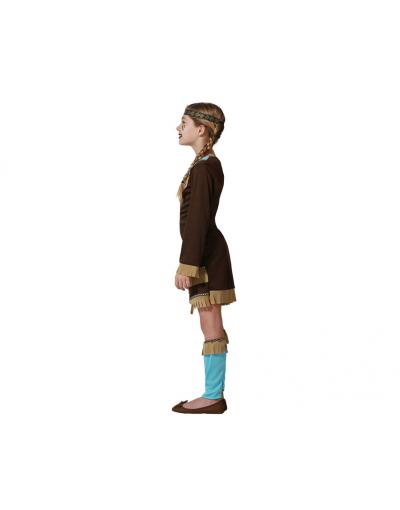 Bristol Novelty CC377 Disfraz de niña india (talla L), azul, edad 8-10 años