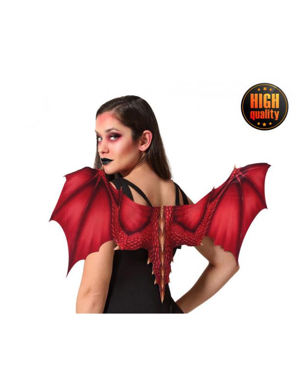 ALAS HALLOWEEN ROJO DIABLESA MUJER ADULTO