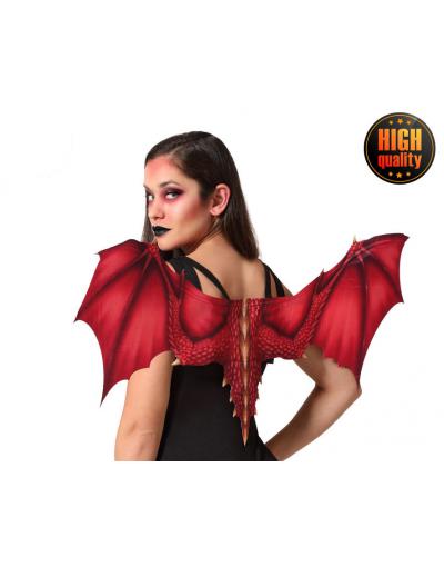 ALAS HALLOWEEN ROJO DIABLESA MUJER ADULTO