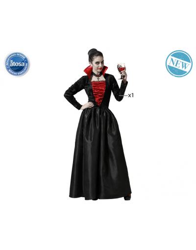 DISFRAZ VAMPIRESA ELEGANTE NEGRO MUJER ADULTO