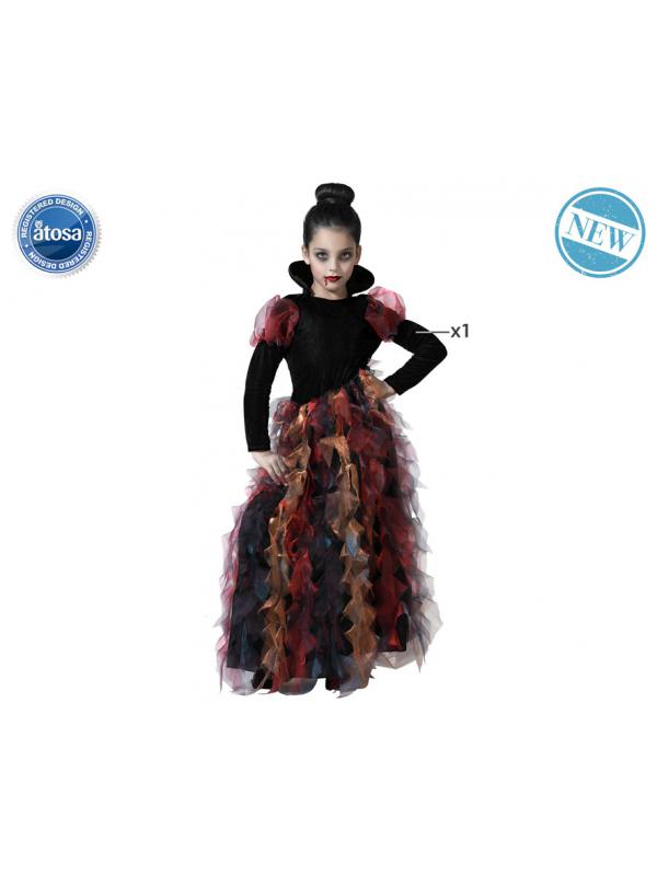 DISFRAZ VAMPIRESA VESTIDO LARGO NIÑA INFANTIL