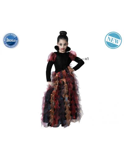 DISFRAZ VAMPIRESA VESTIDO LARGO NIÑA INFANTIL