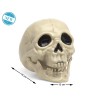 ACCESORIO DECORACIÓN CALAVERA BLANCA 17,5X12X14CM  HALLOWEEN