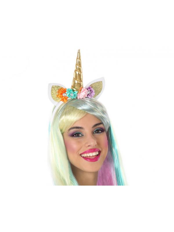 DIADEMA CARNAVAL UNICORNIO FANTASÍA MUJER ADULTO