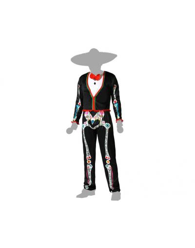 DISFRAZ ESQUELETO MEJICANO MARIACHI HOMBRE ADULTO