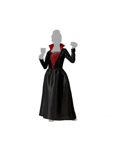 DISFRAZ VAMPIRESA ELEGANTE NEGRO NIÑA INFANTIL