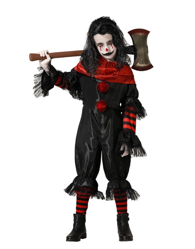 disfraz de payaso negro para niña