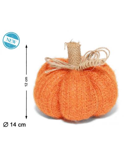 CALABAZA 12CM NARANJA DECORACIÓN HALLOWEEN