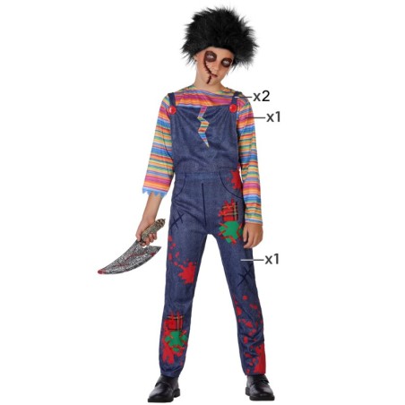 DISFRAZ MUÑECO SANGRIENTO INFANTIL | disfrazdisfraz
