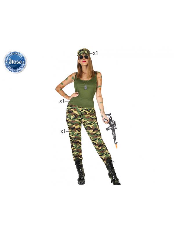 Disfraz militar verde mujer: Disfraces adultos,y disfraces originales  baratos - Vegaoo