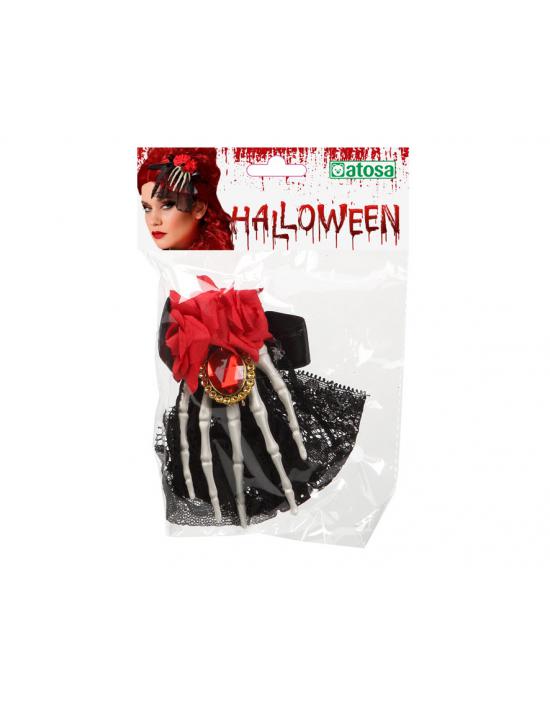 ACCESORIO PELO HALLOWEEN MANO ESQUELETO MUJER ADULTO