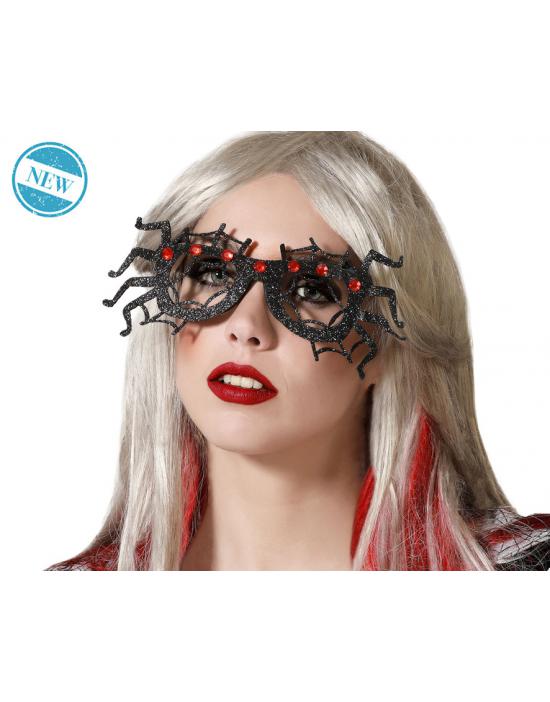 GAFAS ARAÑAS HALLOWEEN NEGRO MUJER ADULTO