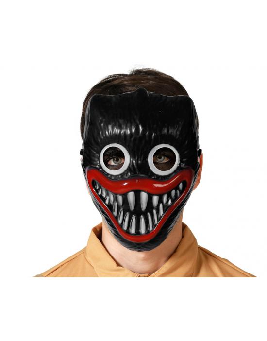 MÁSCARA HALLOWEEN PAYASO NEGRO HOMBRE ADULTO POLIPROPILENO