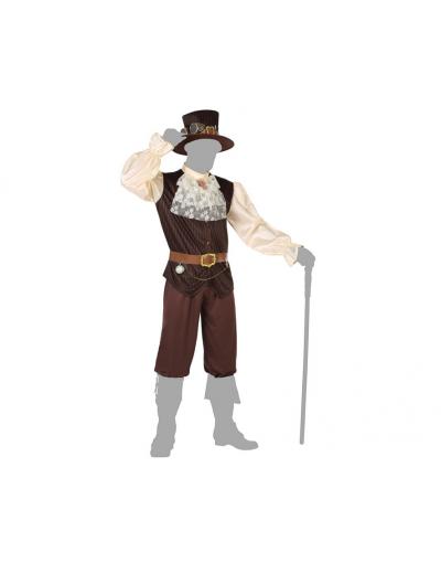 Disfraz de Gentleman Steampunk Abrigo para adulto