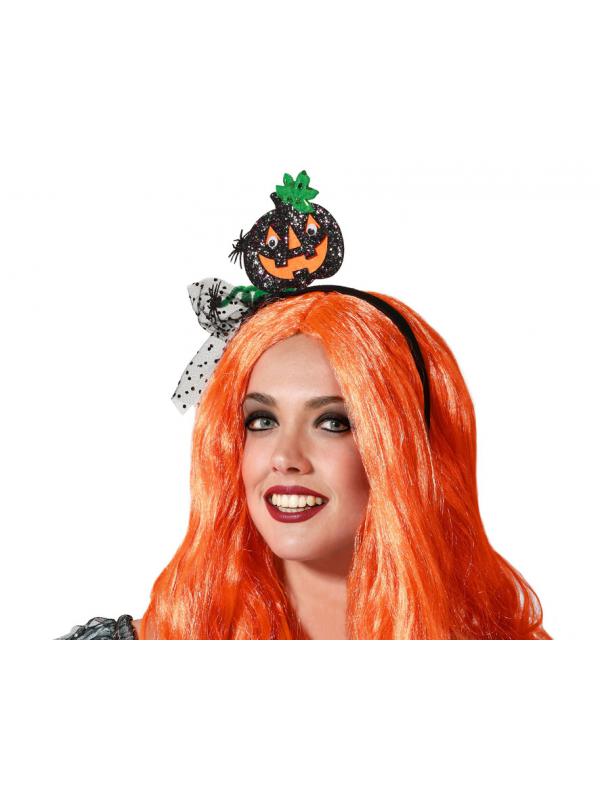 DIADEMA CALABAZA HALLOWEEN MUJER ADULTO