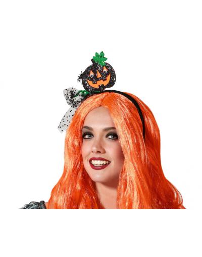 DIADEMA CALABAZA HALLOWEEN MUJER ADULTO