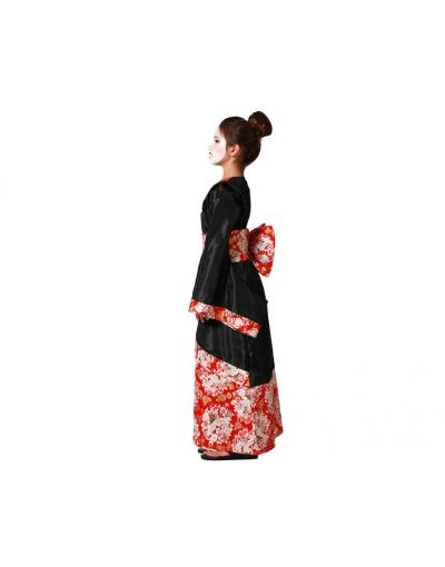 DISFRAZ GEISHA KIMONO NEGRO NIÑA INFANTIL