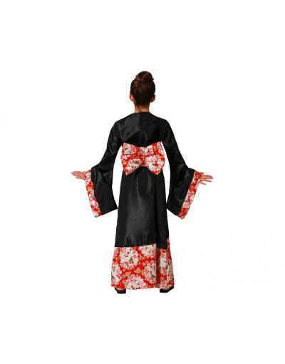 DISFRAZ GEISHA KIMONO NEGRO NIÑA INFANTIL