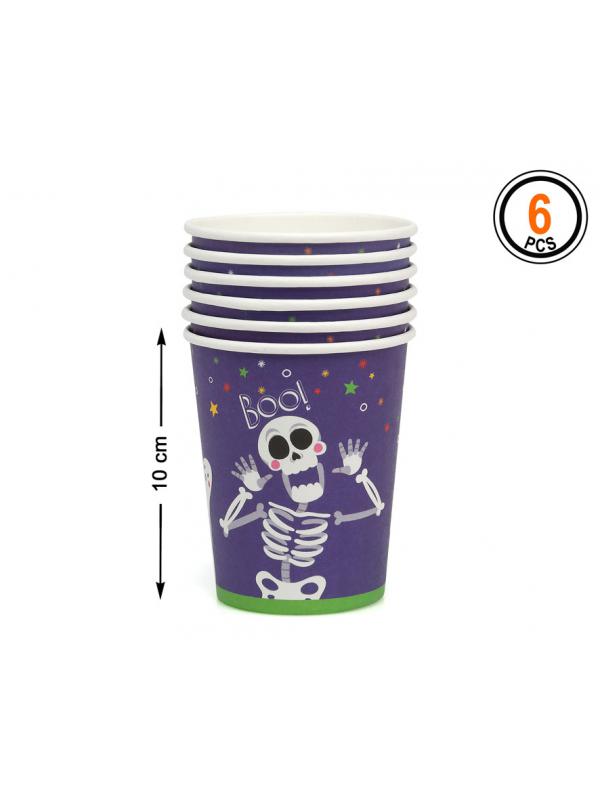 ACCESORIO VASO DESECHABLE HALLOWEEN 6 UNIDADES