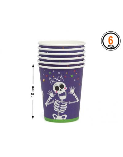 ACCESORIO VASO DESECHABLE HALLOWEEN 6 UNIDADES