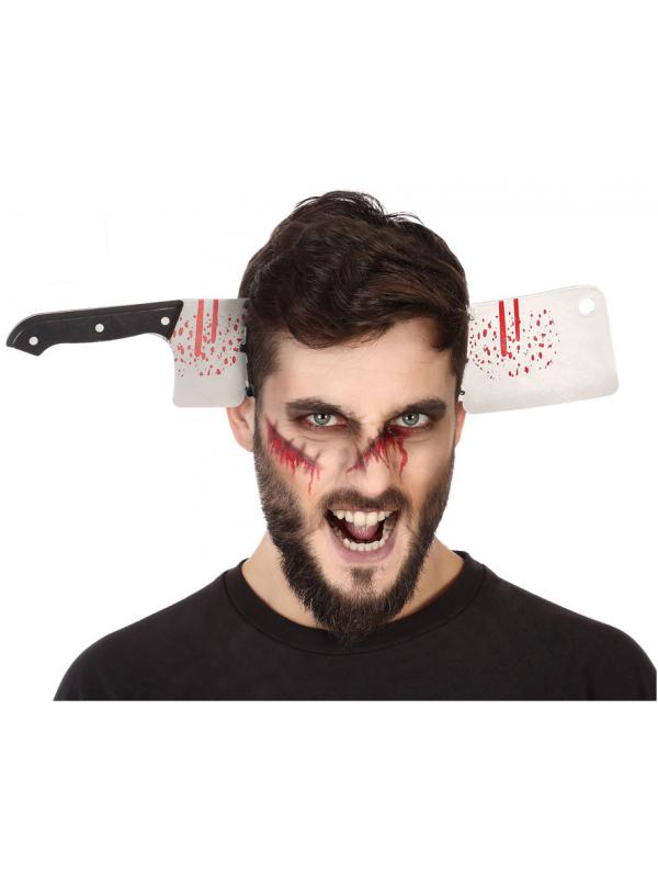 DIADEMA HALLOWEEN HACHA SANGRIENTA UNISEX ADULTO