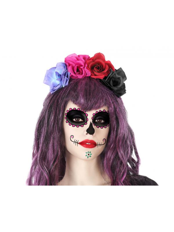 DIADEMA CATRINA HALLOWEEN MUJER ADULTO