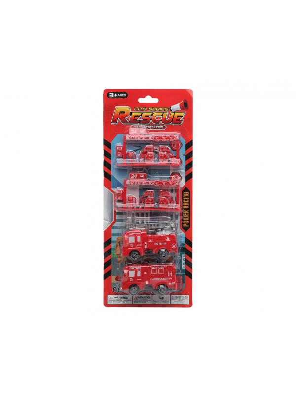 BL. CAMIONES RESCATE ROJO 33X13CM 1 ST.