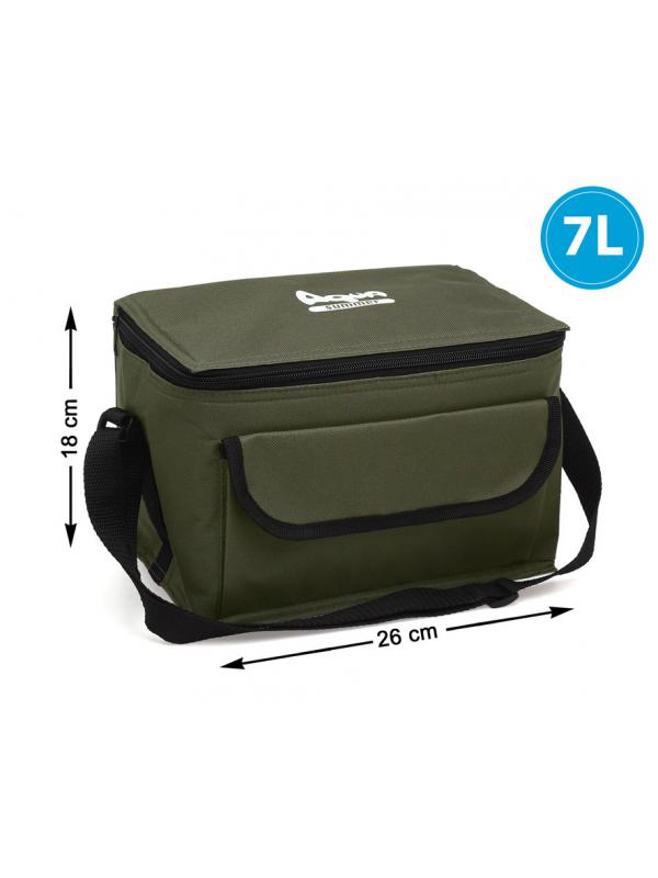 G. BOLSA NEVERA 26X16X18 CM 7.5L TERMOSELLADO  VERDE