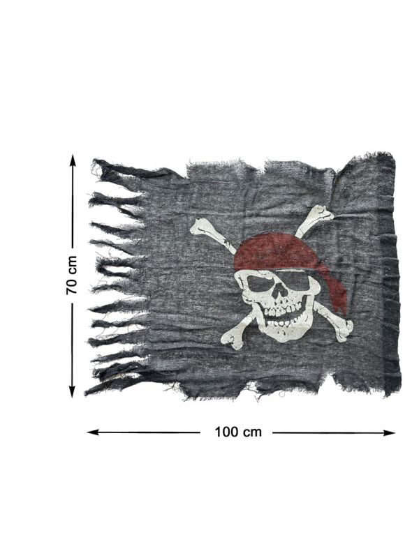 BANDERA PIRATA 100x70 CM