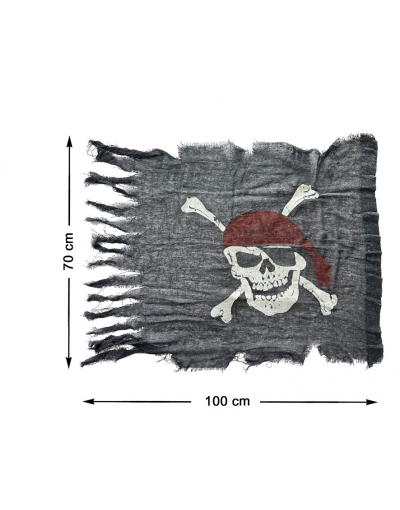 BANDERA PIRATA 100x70 CM