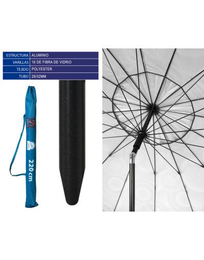 EXP/9- PARASOL 29/32MM ORIENTABLE  ALUMINIO OXFORD  220CM 29/32MM