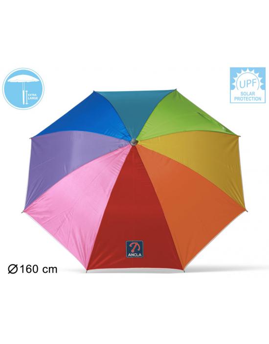 G. PARASOL ARCOIRIS 160 CM ORIENT. HIERRO NYLON UPF50+ 170T 22/25MM