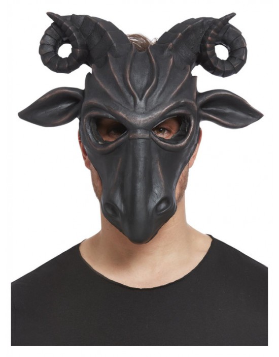 Deluxe Satanic Ram Mask,...