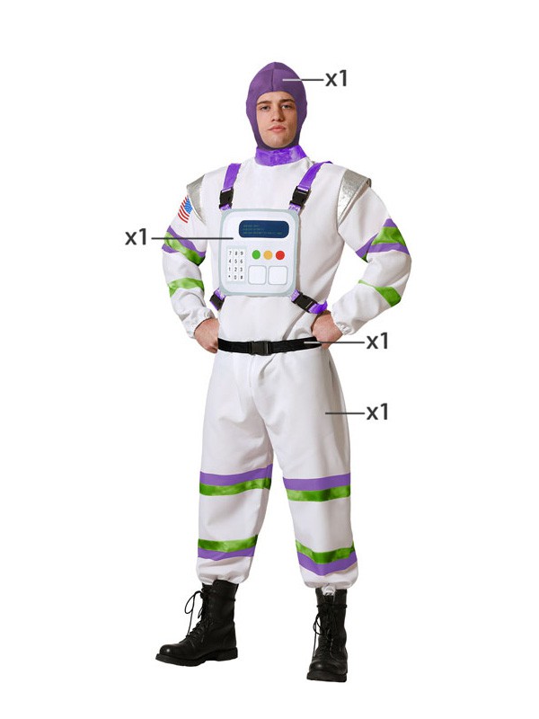 DISFRAZ DE ASTRONAUTA PARA ADULTO UNISEX