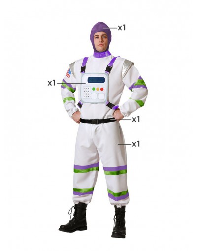 DISFRAZ DE ASTRONAUTA PARA ADULTO UNISEX