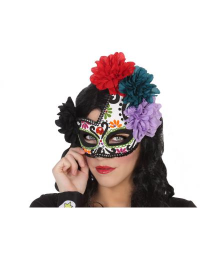 ANTIFAZ HALLOWEEN FLORES MUERTE MEXICANA