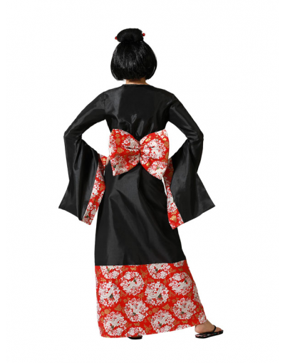 DISFRAZ DE GEISHA KIMONO NEGRO PARA MUJER