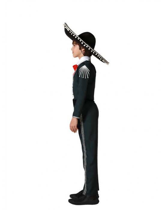 DISFRAZ DE MARIACHI TRAJE NEGRO PARA NIÑO