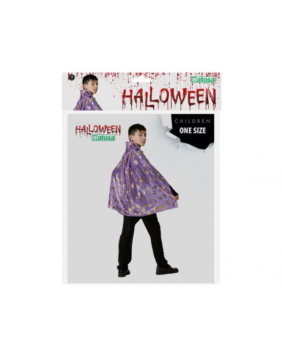 CAPA HALLOWEEN PÚRPURA 75 CM LARGO