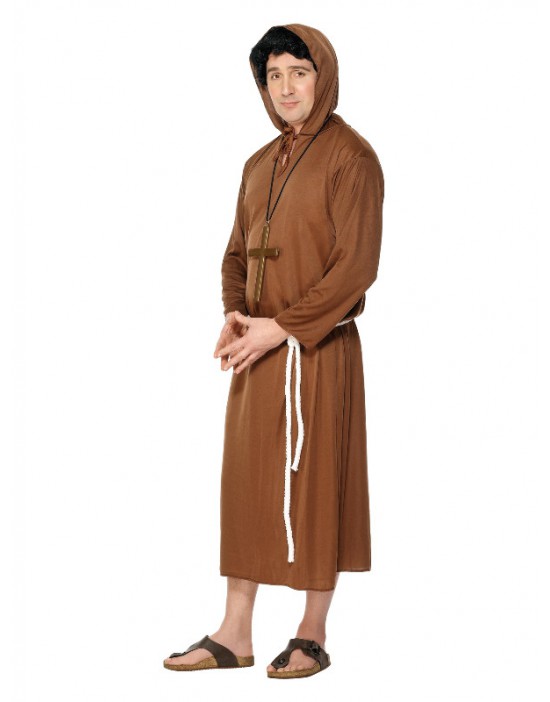 Disfraz de monje marrón