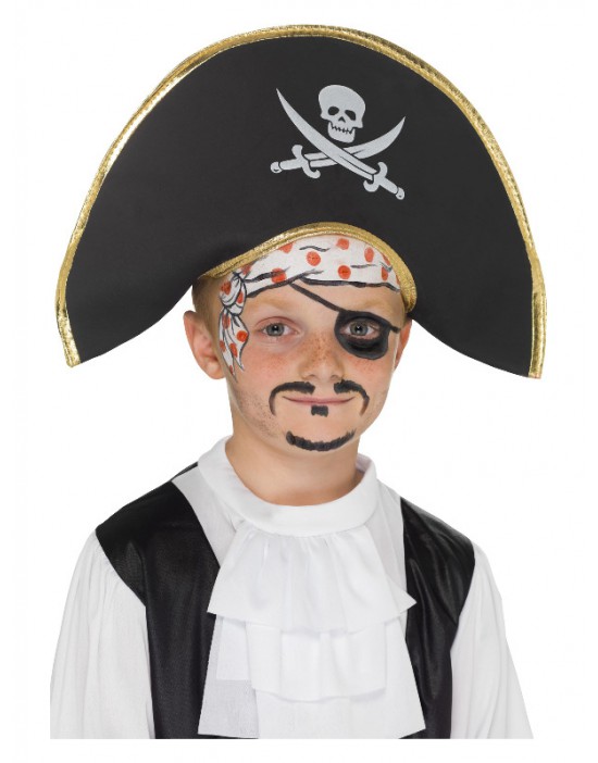Sombrero de capitán pirata,...