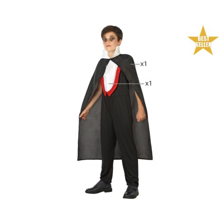 DISFRAZ VAMPIRO NEGRO NIÑO INFANTIL