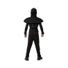 DISFRAZ NINJA NIÑO INFANTIL NEGRO Y BLANCO