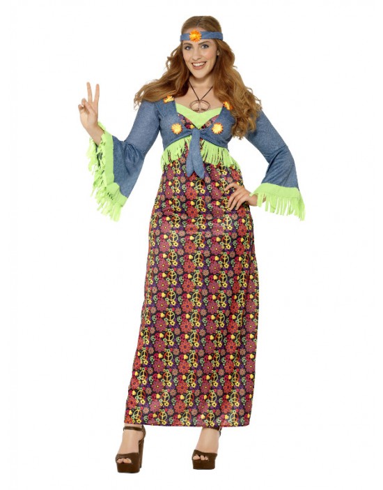 Curves hippie lady costume