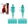DISFRAZ ARLEQUIN ROJO VESTIDO MUJER ADULTO