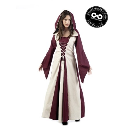 Vestido Medieval con capucha | disfrazdisfraz
