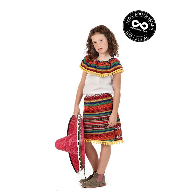 Disfraz Mexicana Infantil Niña | En stock | Envío 24/48h