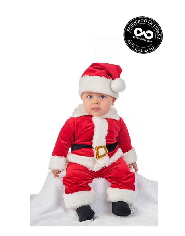 disfraz papá noel para bebé, alta calidad, fabricado en España