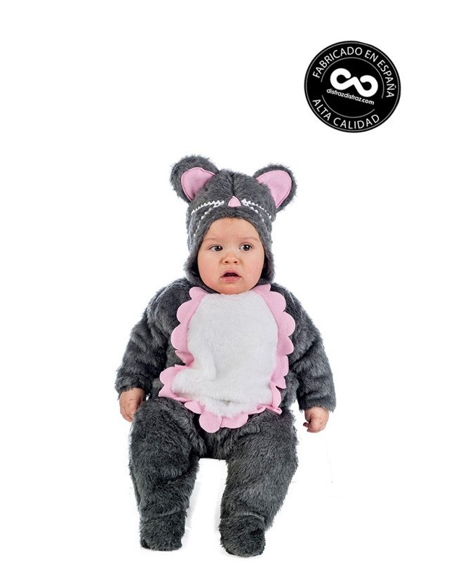 Disfraz Ratita Bebé | Mono Gris y Rosa | En stock