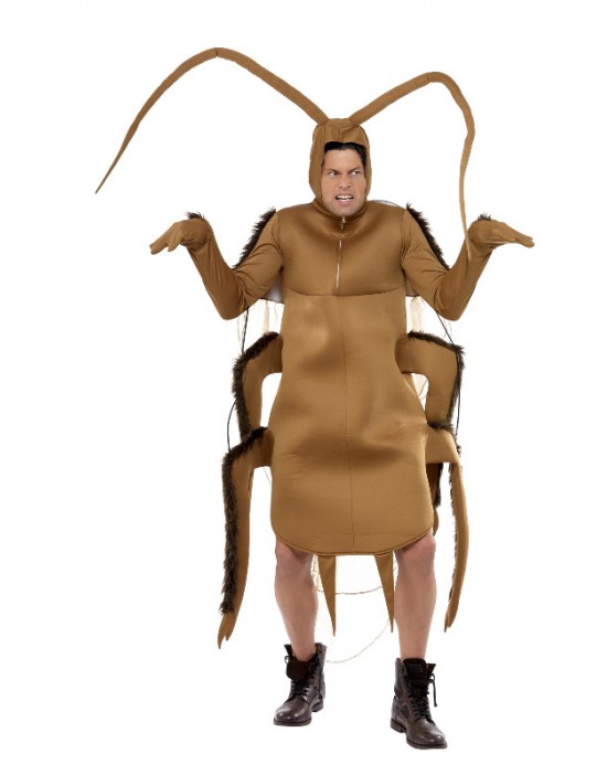 Disfraz de cucaracha marrón